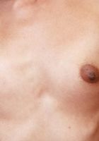 Cut-off booty shorts and a bra on Laynee James from ATK Galleria Laynee James from ATK Galleria